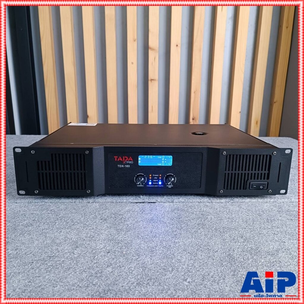 TADA TDX-160 poweramp เพาเวอร์แอมป์ 2 แชนแนล กำลังขับ 1600 วัตต์ที่ 8 โอห์ม TA DA TDX 160 TDX160 เอไ