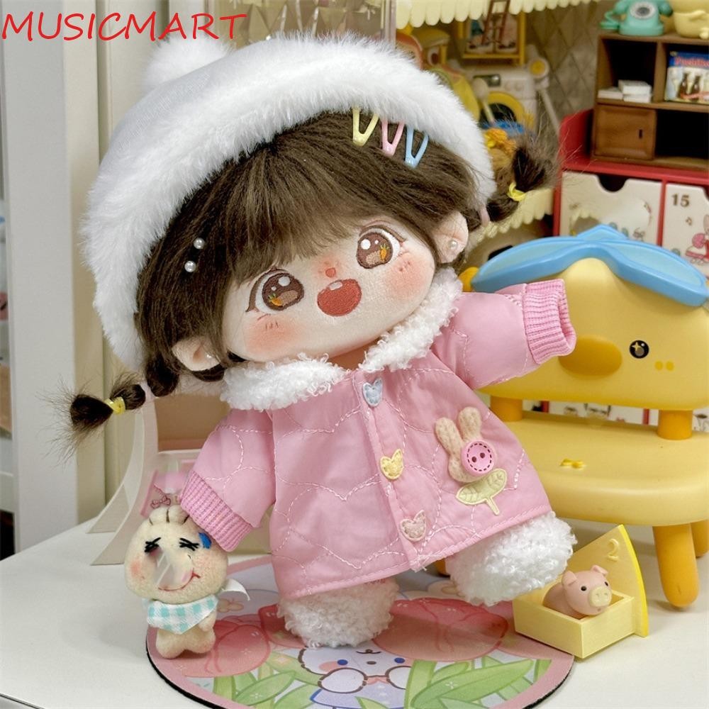 Musicmart 20cm Cotton Dolls Clothes, Outfit Winter Set Doll Clothes Dress, Toy Accessories Coat Multi Color Mini Cotton Doll Dress Kids Girls Toys
