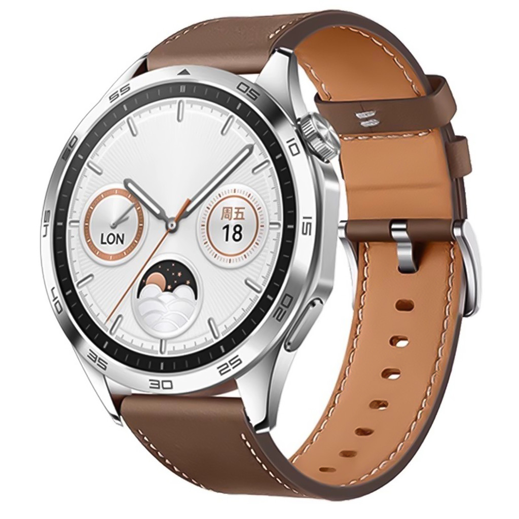 22 มม.20 มม.สายหนังสําหรับ HUAWEI WATCH GT 4 46 มม.ดู 4 Pro GT 3 GT2 Pro 42 มม.Buds Band Watchbands Soft สายรัดข้อมือ