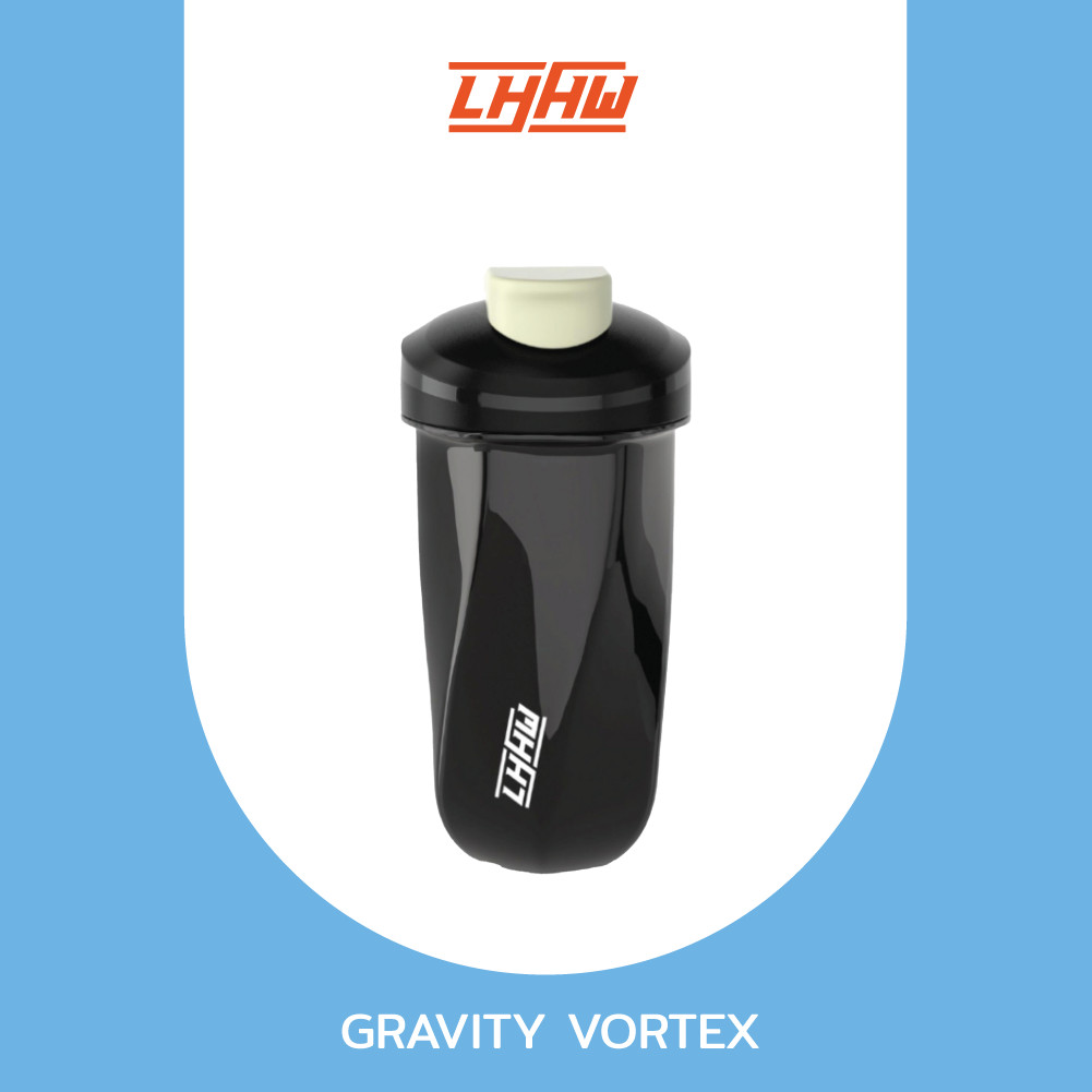 LHHW Gravity Vortex Shaker Bottle 600 ml เเก้วเชคเวย์ ไม่ต้องใช้ลูกบอล เเก้วน้ำดื่ม สีสันสวย ปลอดBPA