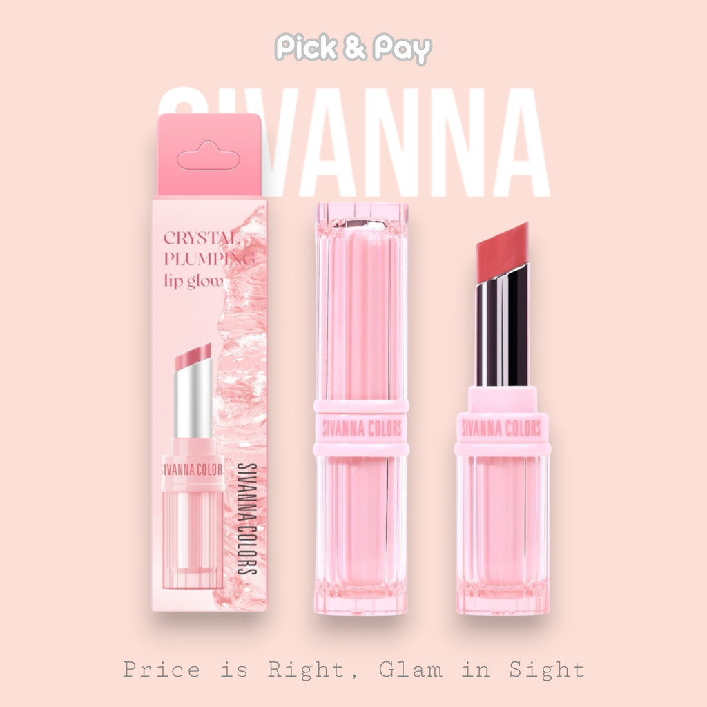 Sivanna Colors ซีเวนน่า ลิปสติก ครัสตัล พลัมปิ้ง ลิป โกลว์ Crystal Plumping Lip Glow (HF801)