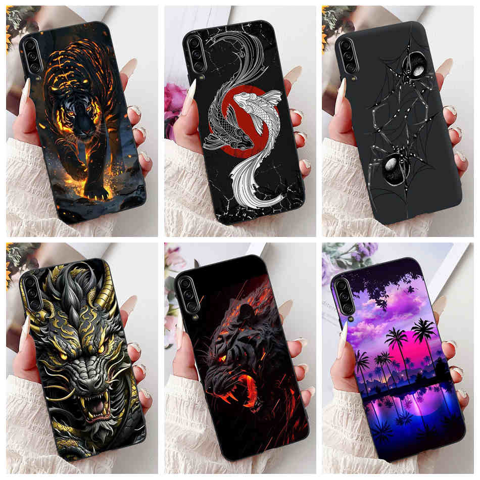 สําหรับ Samsung Galaxy A90 5G ใหม่แฟชั่น Dragon Spider สไตล์ปลอก SamsungA90 5G A908B สีดําซิลิโคนนุ่