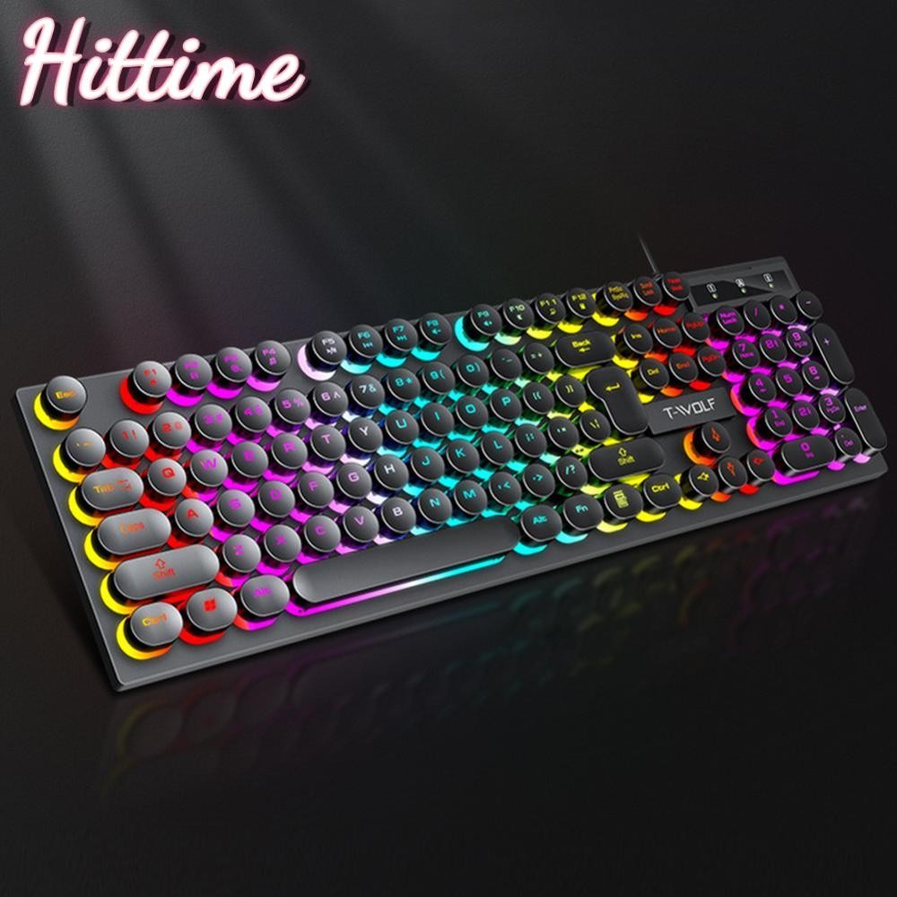 HITTIME 104Keys Shadow Mechanical Feeling Cool Lighting คอมพิวเตอร์เดสก์ท็อปแล็ปท็อป Esports เกม Ill