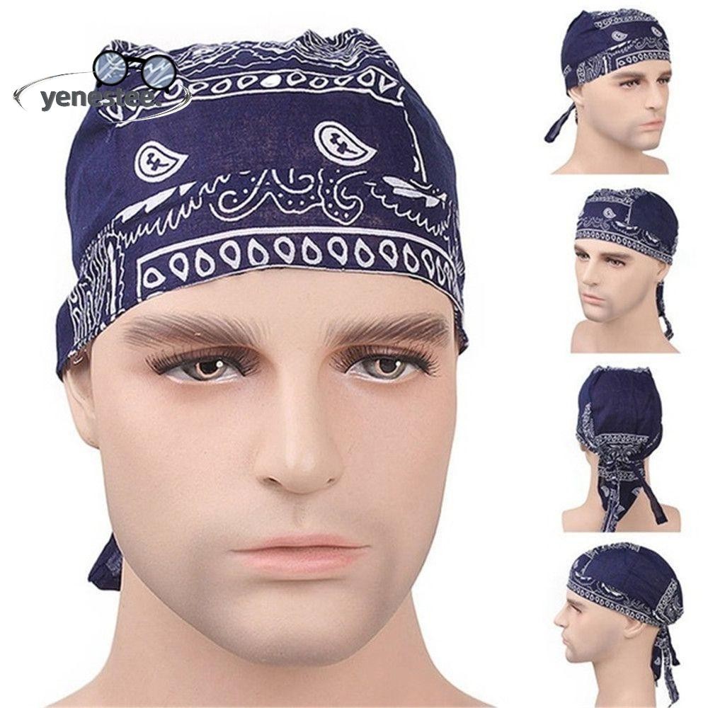 YENESTEE Pirate Hat Outdoor Sport Quick Dry Elastic Cotton Headscarf Bandana