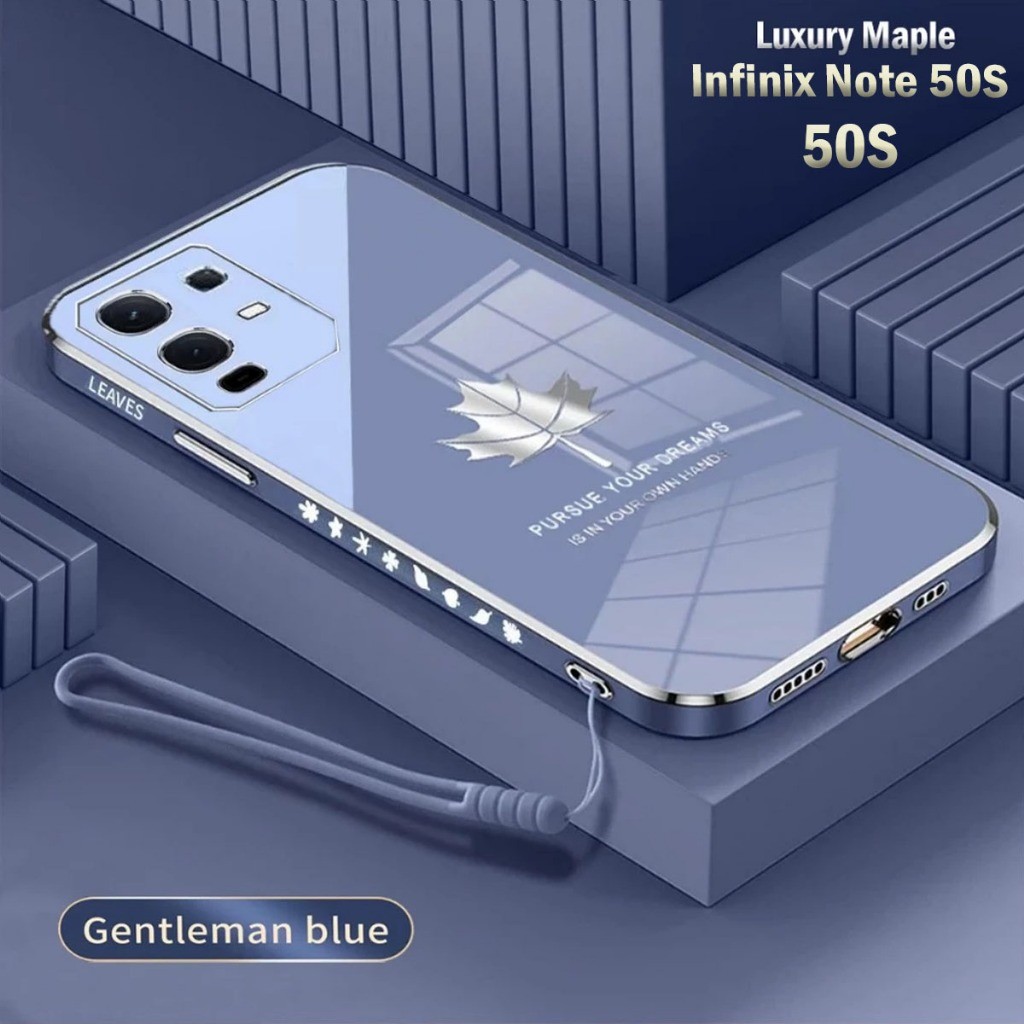 เคสสําหรับ Infinix Note 50s Softcase Maple ชุบฝาครอบป้องกันด้านหลัง