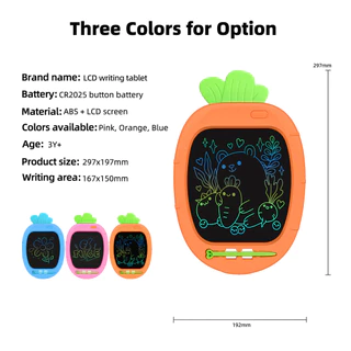 GOOJODOQ กระดานเขียนด้วยลายมือ LCD ขนาด 10.5 นิ้วเป็นมิตรกับสิ่งแวดล้อมไม่เป็นอันตรายและแอพพลิเคชั่นกว้างแบบใช้ซ้ําได้สําหรับเด็ก