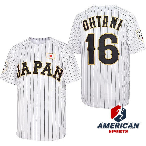 Mens Regat Team Japan Shohei Ohtani White Baseball Shirt
