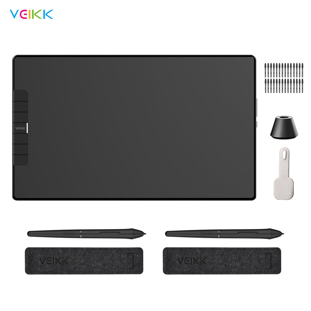 [จัดส่งรวดเร็ว] VEIKK VK1200 แท็บเล็ตการวาดภาพกราฟิก 11.6 x 9 นิ้ว Active Area 8192 ระดับฟังก์ชั่นเอ