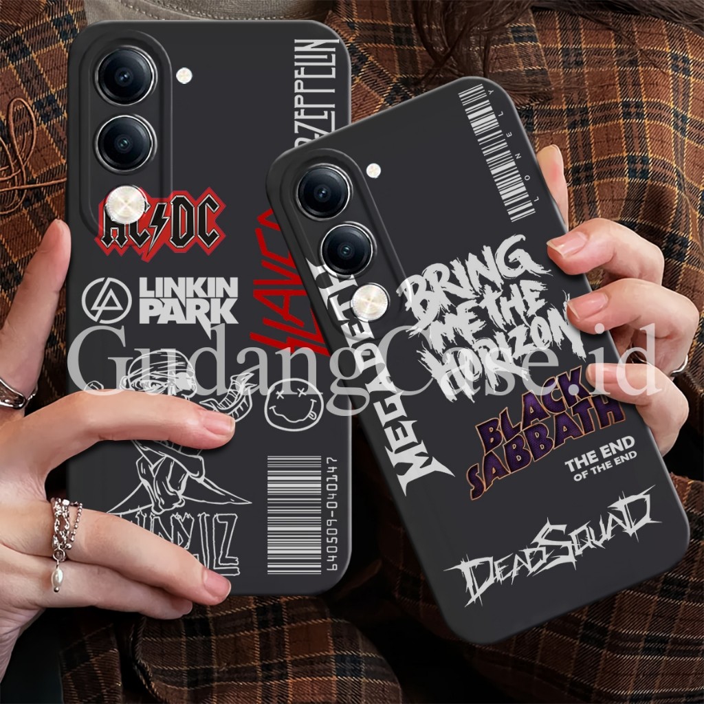 HP Vivo Y04 / Y29S 4G 2025 Softcase ยืดหยุ่น Procamera ตัวป้องกันกล้อง Cool Sticker Motif