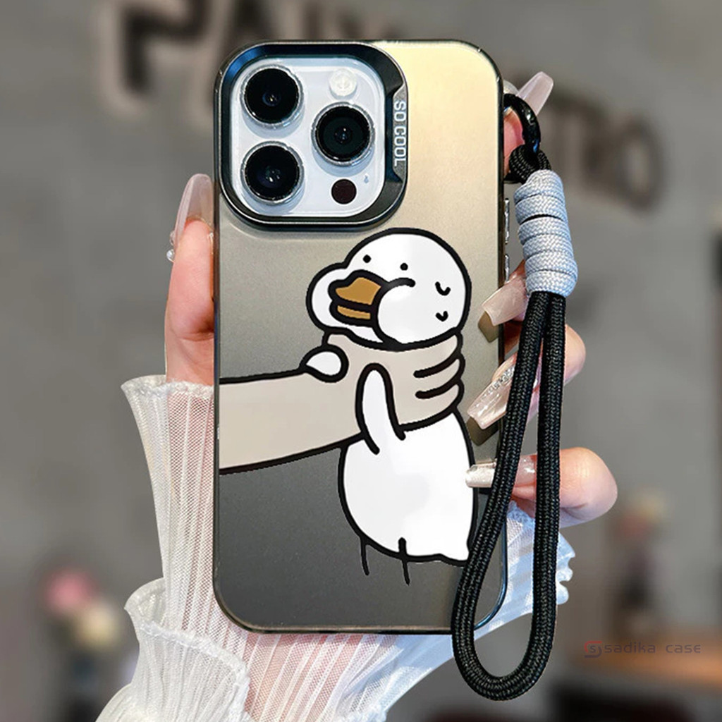 เคสไอโฟน การ์ตูนเป็ดปากแบน สำหรับ IPhone 11 15 16 13 12 14 Pro Max XR X Max 7 8 15 Plus เคส IPhone เคสไอโฟน 13 11 16 15