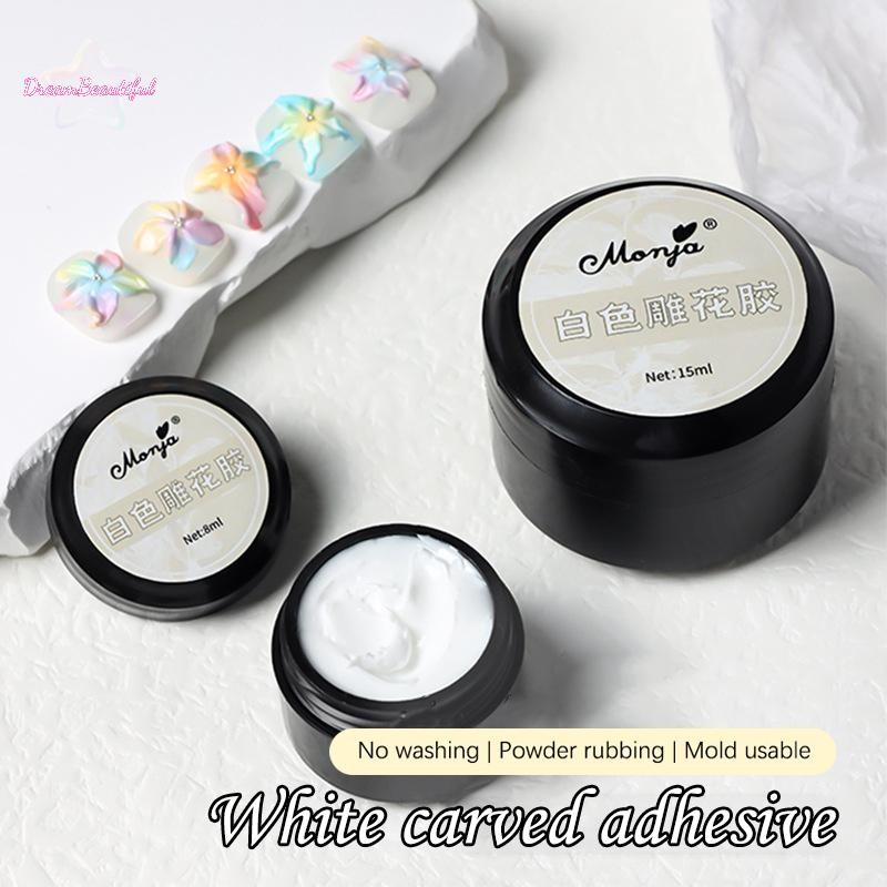 <DBFl-t> 5/8/15ml Strong Nail Glue -Wipe Gel For Rhinestone & Gem Jewelry กาวเครื่องมือ UV Patch กาว Bond Modelling กาวเจลใหม่