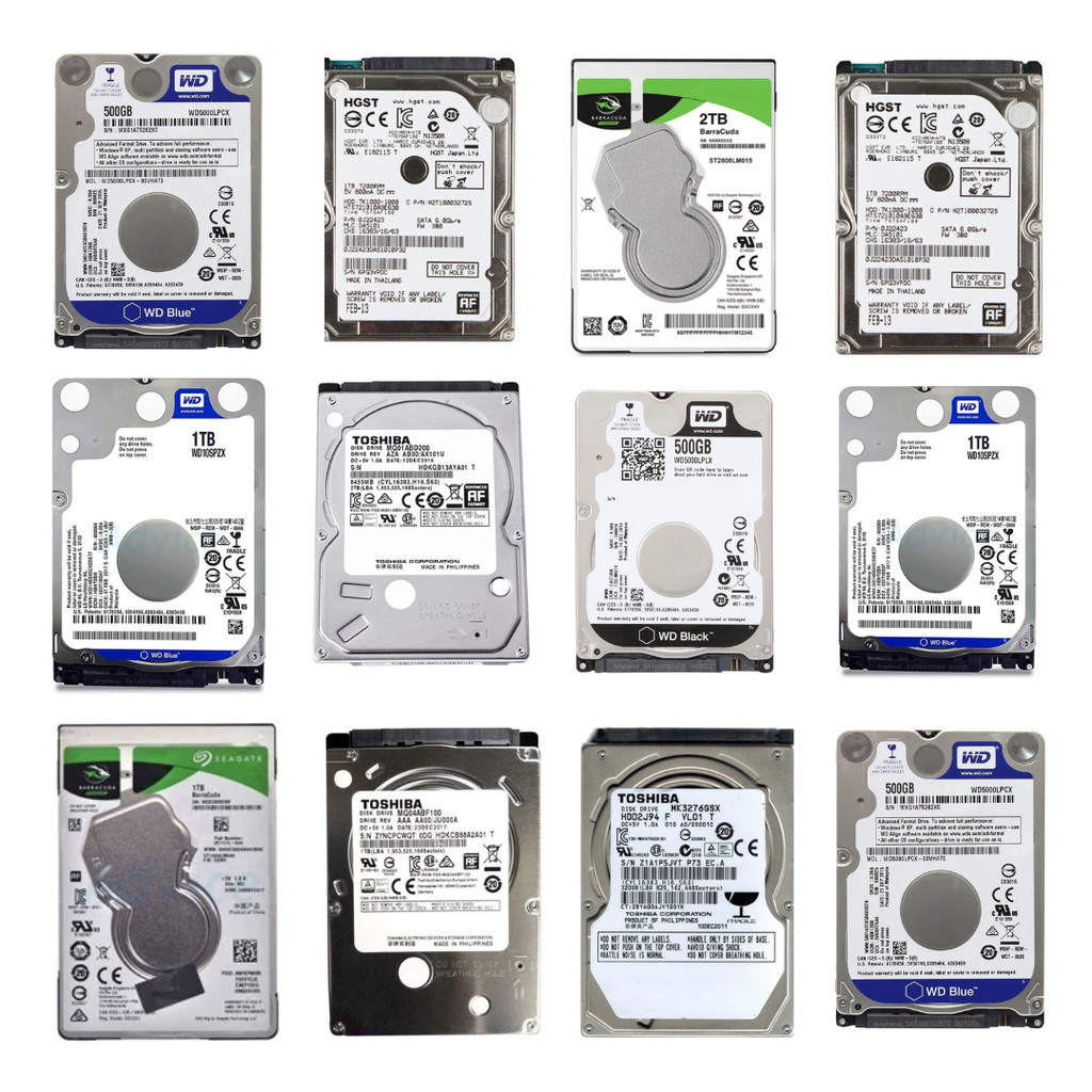 ฮาร์ดดิสก์โน๊ตบุค 2.5" (มือสอง) HDD 2.5" NOTEBOOK NB 1TB /500GB  มือสองสภาพสวย (คละยี่ห้อ) เกรด AAA 