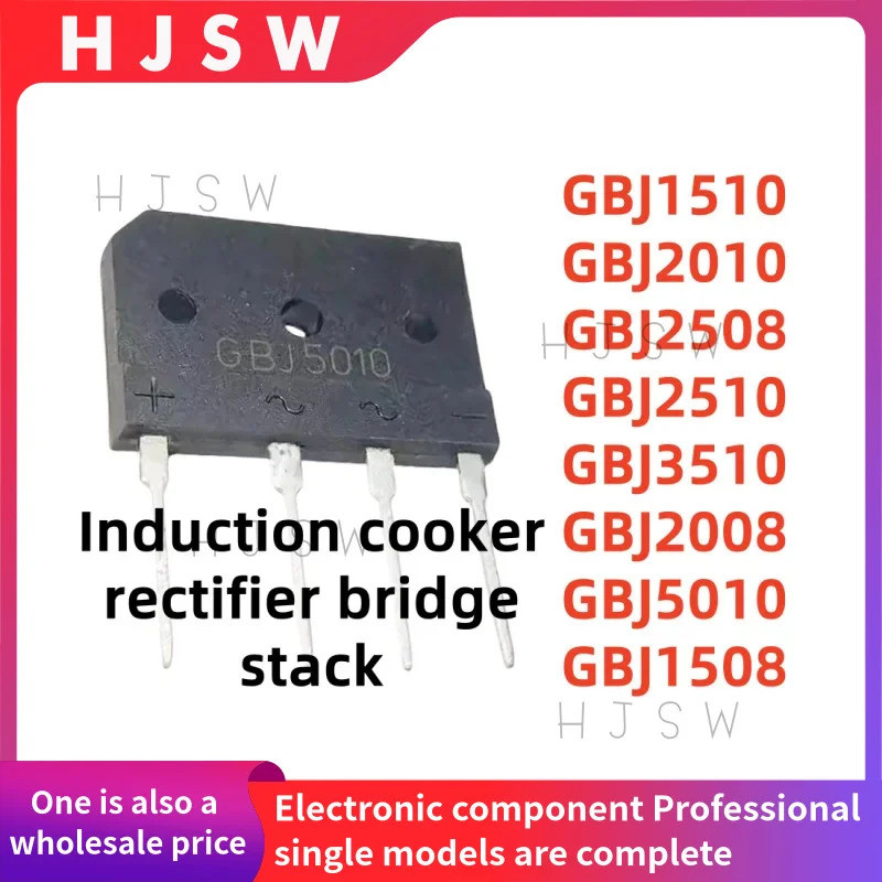 1-5PCS GBJ1510 GBJ2010 GBJ2508 GBJ2510 GBJ3510 GBJ2008 GBJ5010 GBJ1508 เตาแม่เหล็กไฟฟ้าสะพานสะพานสะพ
