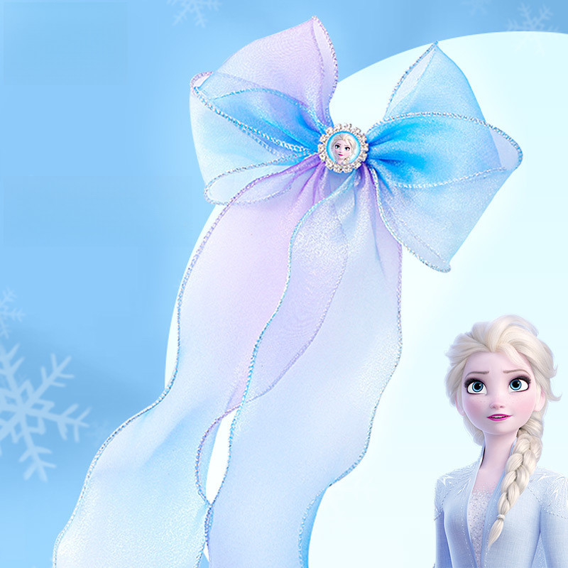 เด็กอุปกรณ์เสริมผมกิ๊บติดผมสาวผมสวย Braids Headwear เด็กทารก Bows Elsa Princess อุปกรณ์เสริม