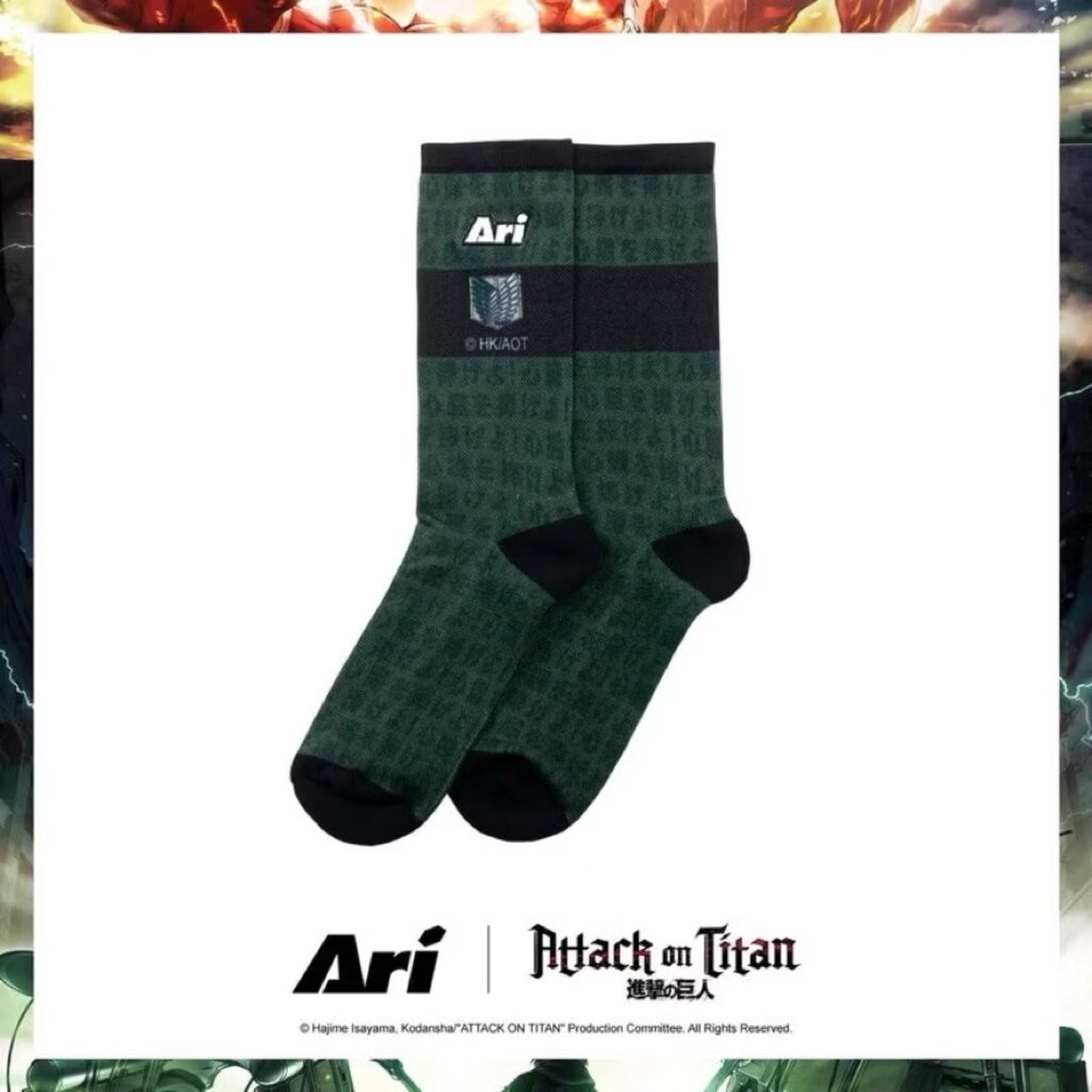 ถุงเท้าวิ่ง Ari X AOT Running Socks LIMITED ‘GREEN’