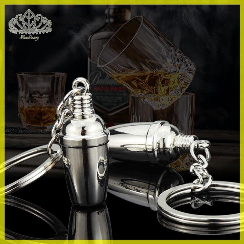แฟชั่นบุคลิกภาพบาร์เครื่องไวน์ Bartender พวงกุญแจของขวัญของขวัญพวงกุญแจรถ TH