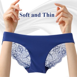 แฟชั่นผู้หญิงไม่มีรอยต่อ น้ําแข็ง ผ้าไหม กางเกงชั้นในเซ็กซี่…