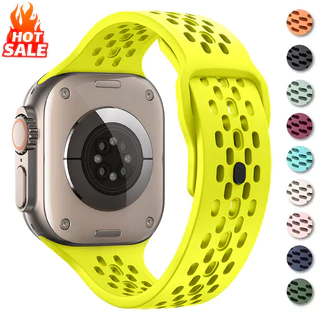 สายรัดซิลิโคน Band เข้ากันได้กับ Apple Watch Ultra 3 2 49/46/45 มม.44 มม.42 มม.Series11 10 9 8 7 6 SE 5 4