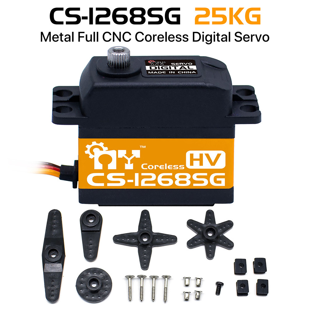 Rc Coreless Digital Servo 6V 10/12/20/25KG Gear Servos แรงบิดสูงมาตรฐานพวงมาลัย 25T เอาต์พุตเกียร์ S