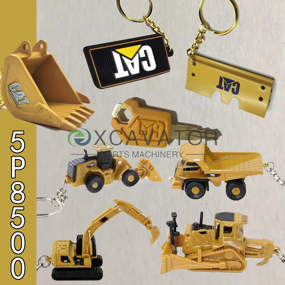 5P8500 8H5306 กุญแจจุดระเบิดพร้อมพวงกุญแจถัง F0002 สําหรับ Caterpillars Excavator อุปกรณ์หนักพวงกุญแ