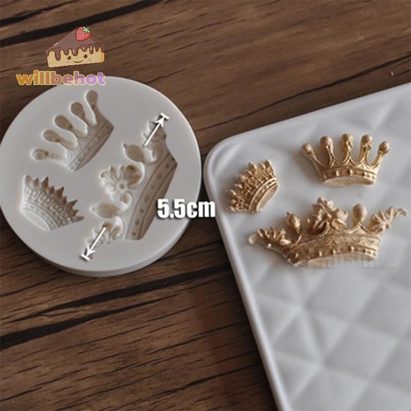 [WillbehotT] Crown แม่พิมพ์ซิลิโคนเครื่องมือตกแต่งเค้กสร้างสรรค์แม่พิมพ์ช็อกโกแลตที่ใช้งานได้จริง [ใหม่]