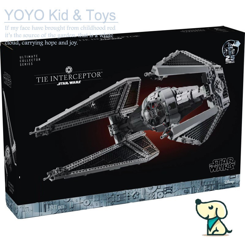 Yoyo Hobby HC5N เข้ากันได้กับ Star Wars 75382 TIE Interceptor Building blocks ของเล่น EW7