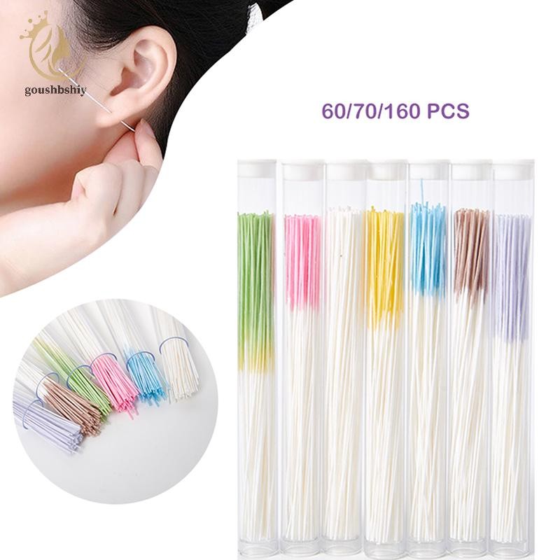 [GOY] 60/70/160 ชิ้นชุดทําความสะอาดหูกระดาษหญ้าไหมขัดฟันรูหู Aftercare เครื่องมือ TH