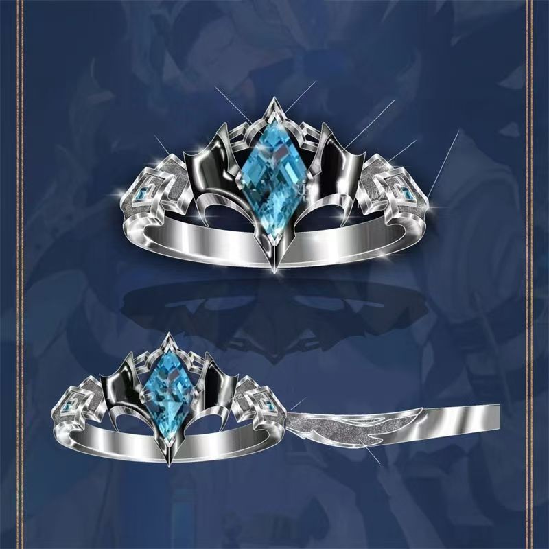 Genshin Impact แหวน Fatui หมอ Dottore แหวนผู้หญิงแนวโน้มแฟชั่นโลหะ Accesorios Cos เครื่องประดับเพื่อนของขวัญอุปกรณ์เสริม