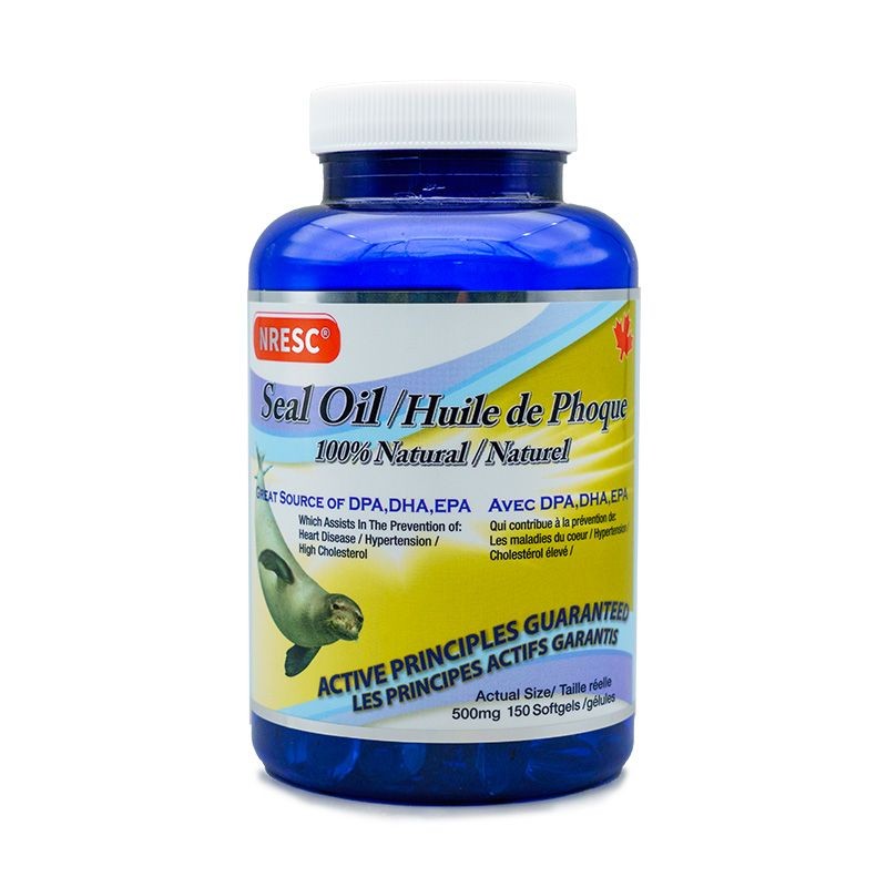 NORESC Liheia ใหญ่น้ํามันแคปซูลแคปซูล DPA+EPA 血压康Omega-3装 进口鱼油BRESC Canadian Seal Oil Soft Capsules 
