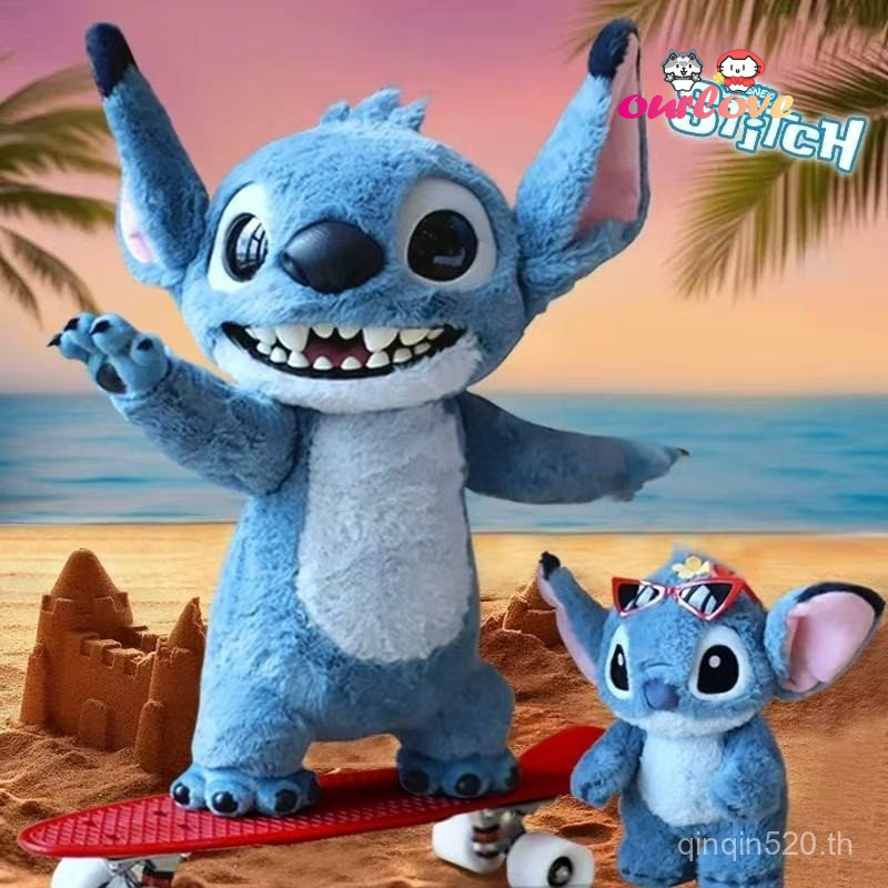 Disney Disney ของแท้ potdemiel น่ารัก Stitch ภาพยนตร์รุ่นไวนิลตุ๊กตา Star Treasure Stitch สนุกรูป Creative Plush จี้ของขวัญสําหรับเพื่อน