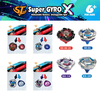 Super GYRO X ลูกข่างหมุนแข่งขันสำหรับเด็กบรรจุในถุงเดี่ยวและมีหลายสไตล์ให้เลือก