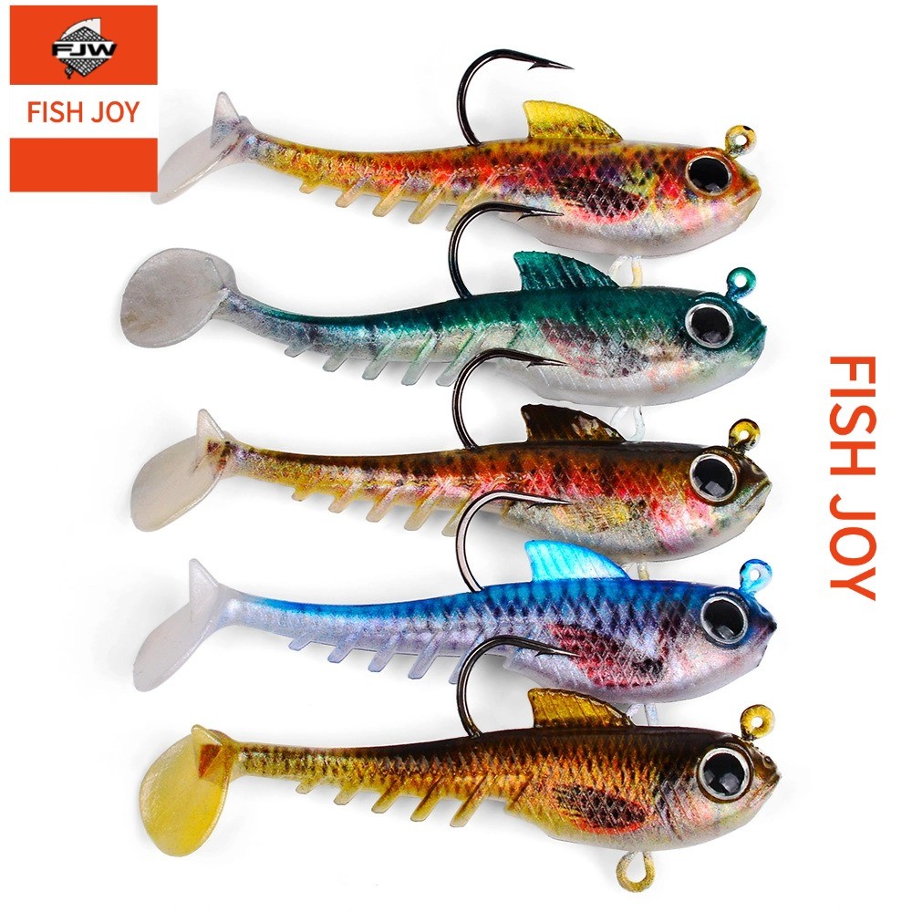 F293 ตกปลา ปลาปลอม เหยื่อเรืองแสง 3D ตาปลา สีสันสดใส ลายพราง ลายสาดสี ปลายแหลม สะพานเหยื่อ