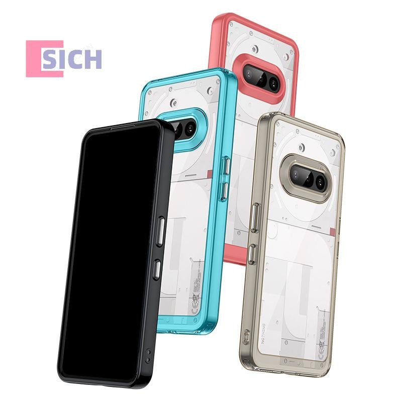 [Sich] สําหรับ Nothing Phone 3a Case Cover Nothing Phone 3a Funda Coque Hard Translucent Soft Edge B