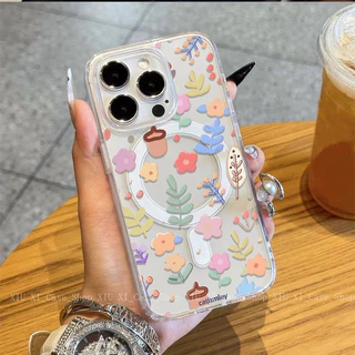 💫Un💫ใช้ได้กับ เคสไอโฟน เคสโทรศัพท์แม่เหล็ก iPhone 17Promax 16 14Plus 15Pro 13Pro 11 12-BXYCK19