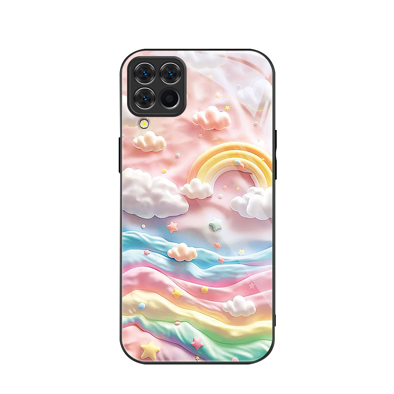 สําหรับ Samsung Galaxy A42 5G , Cloud Rainbow, บุคลิกภาพอินเทรนด์, เคสป้องกันโทรศัพท์ป้องกันการตก