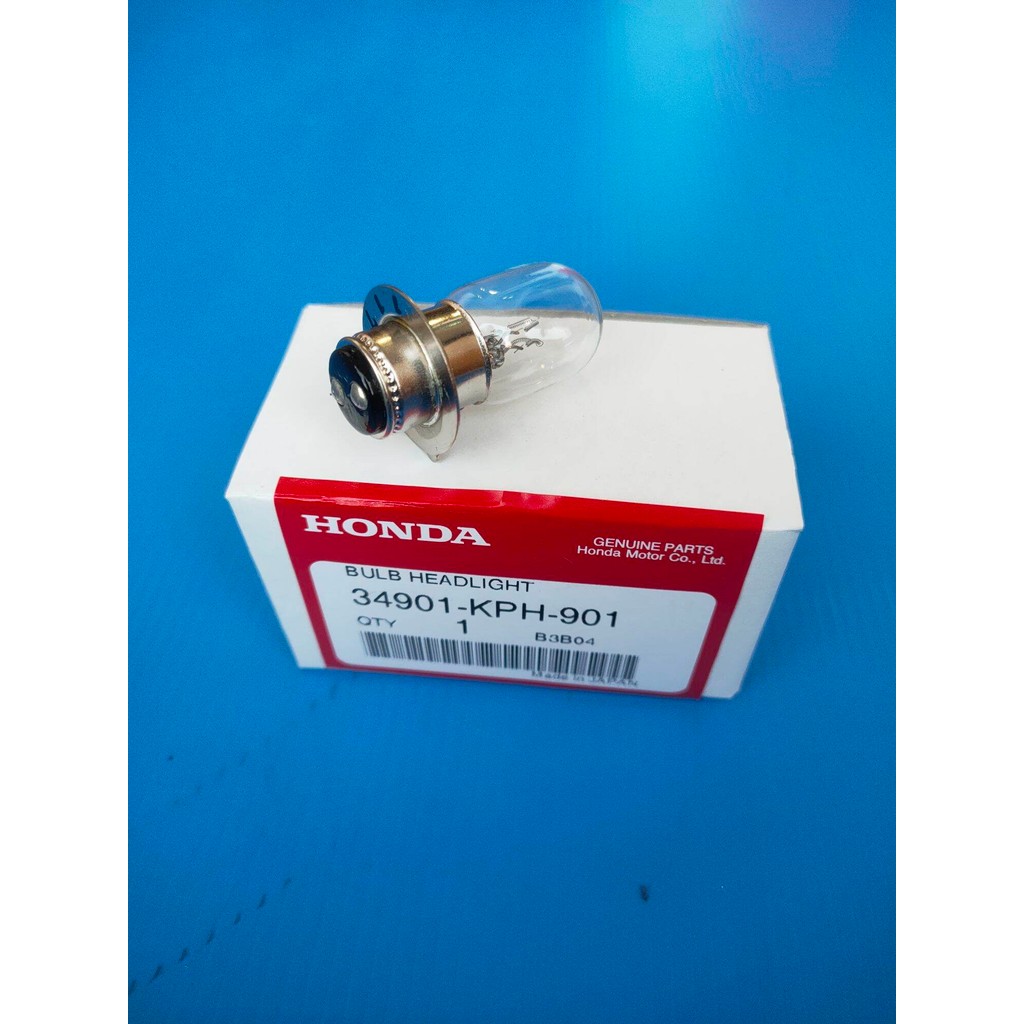 หลอดไฟหน้าแท้(12V 30/30W) HONDA WAVE125S,R,SPACY I,และรุ่นอื่นๆ จำนวน1หลอด อะไหล่แท้ศูนย์ HONDA 3490