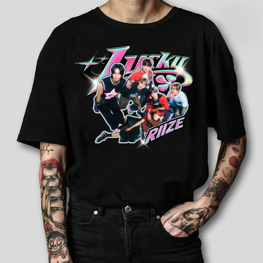 Lucky Riize เสื้อ, Riize Kpop เสื้อ, สมาชิกเสื้อ, Riize Fan Merch, สําหรับพัดลม