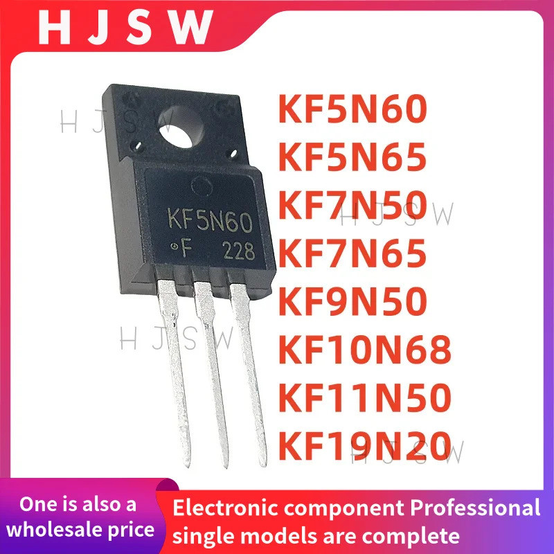 1-5PCS KF5N60 KF5N65 KF7N50 KF7N65 KF9N50 KF10N68 KF11N50 KF19N20 TO-220F N-channel MOS field Effect