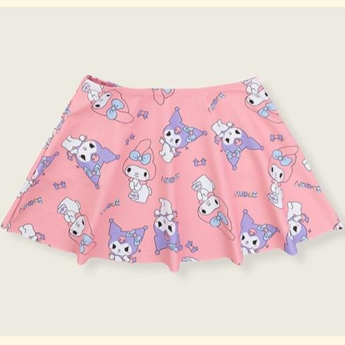 3ชิ้นเด็กทารกน่ารักการ์ตูนพิมพ์แขนยาวชิ้นเดียวชุดว่ายน้ํา+กระโปรง+หมวกว่ายน้ํา - รูปที่ 4