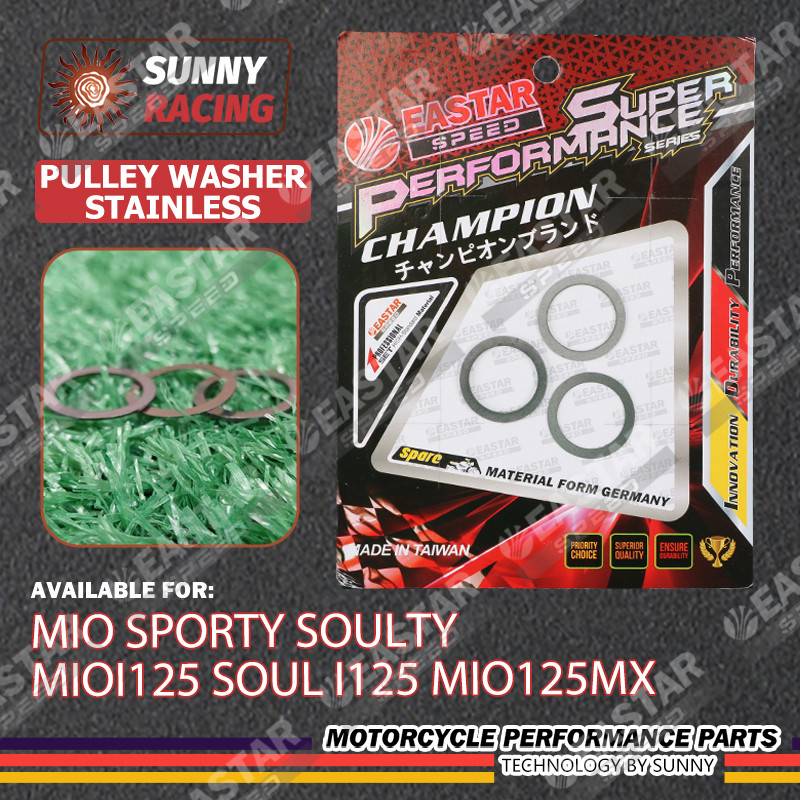 PULLEY WASHER สแตนเลส 0.3/0.5MM 1MM สําหรับ MIO SPORTY SOULTY MIOi125 SOUl i125 MIO125MX