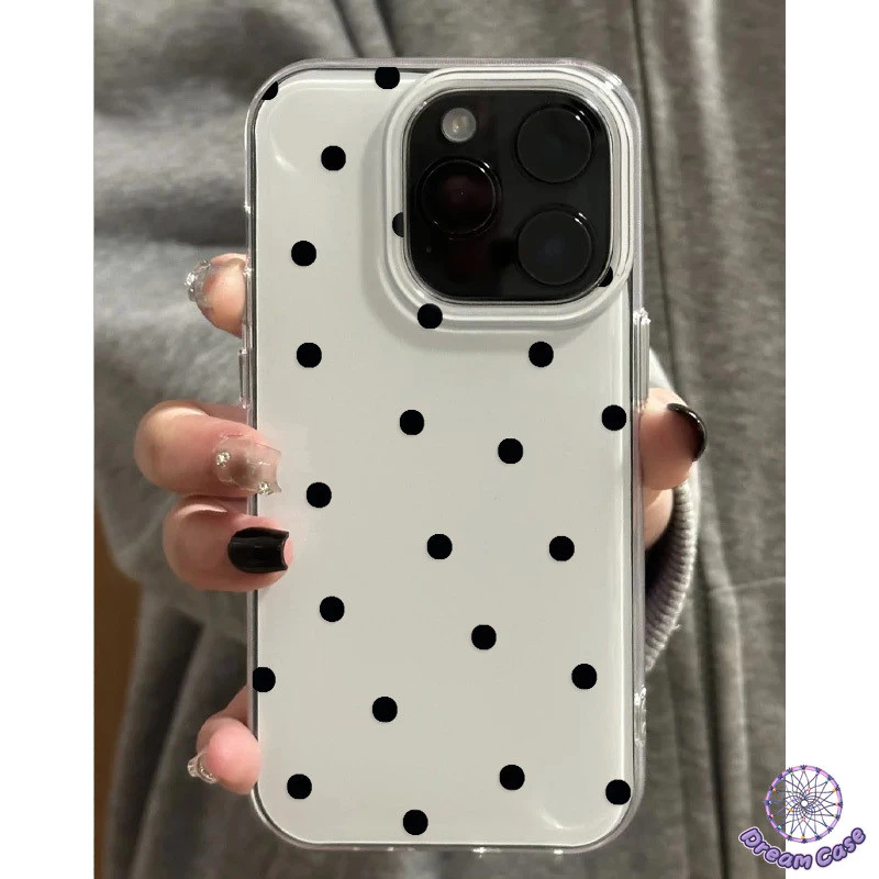 เคสไอโฟน11 เต็มหน้าจอสีสันจุดใหม่ IMD อ่อน สำหรับ iPhone 16 17 AIR 13 11 12 14 15 Pro Max 7 8 16 14 15 Plus XS XR