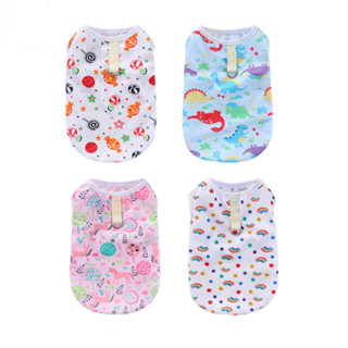 สัตว์เลี้ยงเต็ม เสื้อกั๊กสุนัขฤดูร้อน-เสื้อยืดตาข่ายบางสําหร…