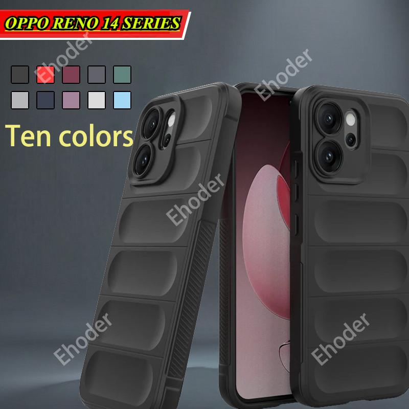 ปลอกกันกระแทกสําหรับOPPO Reno 14 Pro 14F 5G 2025 นุ่มซิลิโคนยืดหยุ่นกันชนเคสโทรศัพท์สําหรับOPPOReno14Pro OPPOReno14 Reno14F Reno14Pro Anti Dropกล้องป้องกันปกหลัง