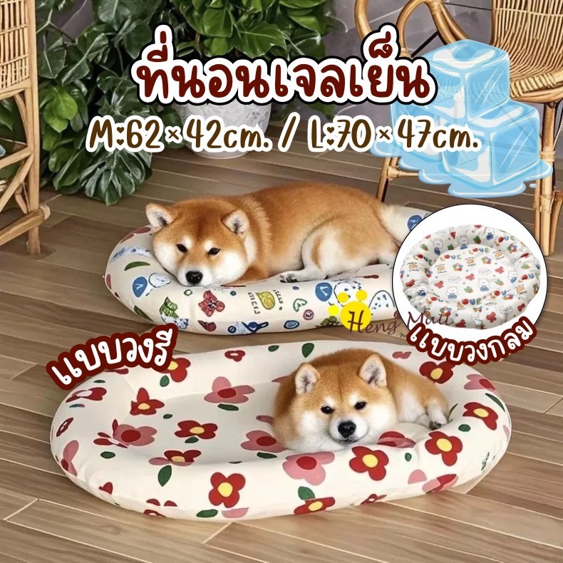 HM-แผ่นเย็นแมว แผ่นเจลเย็น เสื่อน้ำแข็งสุนัข อ่างเย็นแมว ที่นอนเย็น -15℃ อุณหภูมิผิวกาย เย็นสบาย