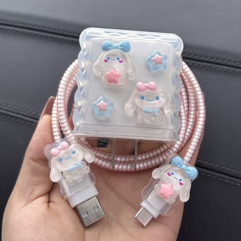 น่ารัก Cinnamoroll สําหรับ OPPO 45W 80W 67W Charger Protector Charger Case สําหรับ OPPO A60 รุ่น VCB4JAUH สําหรับ Real me 12