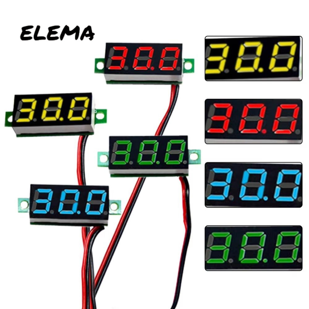 0.28 นิ้ว เครื่องทดสอบแรงดันไฟฟ้า 2/3 สาย มินิ โวลต์มิเตอร์ 2.5–30V กระแสตรง