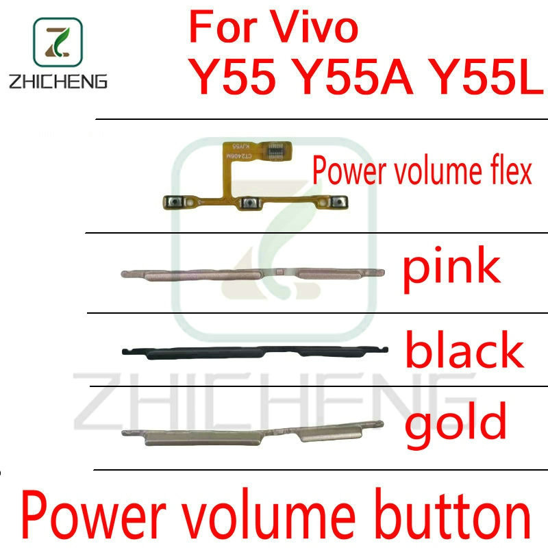 ปุ่มเปิดปิดระดับเสียงและปุ่มหน้าจอล็อคสําหรับ Vivo Y55 Y55A Y55L
