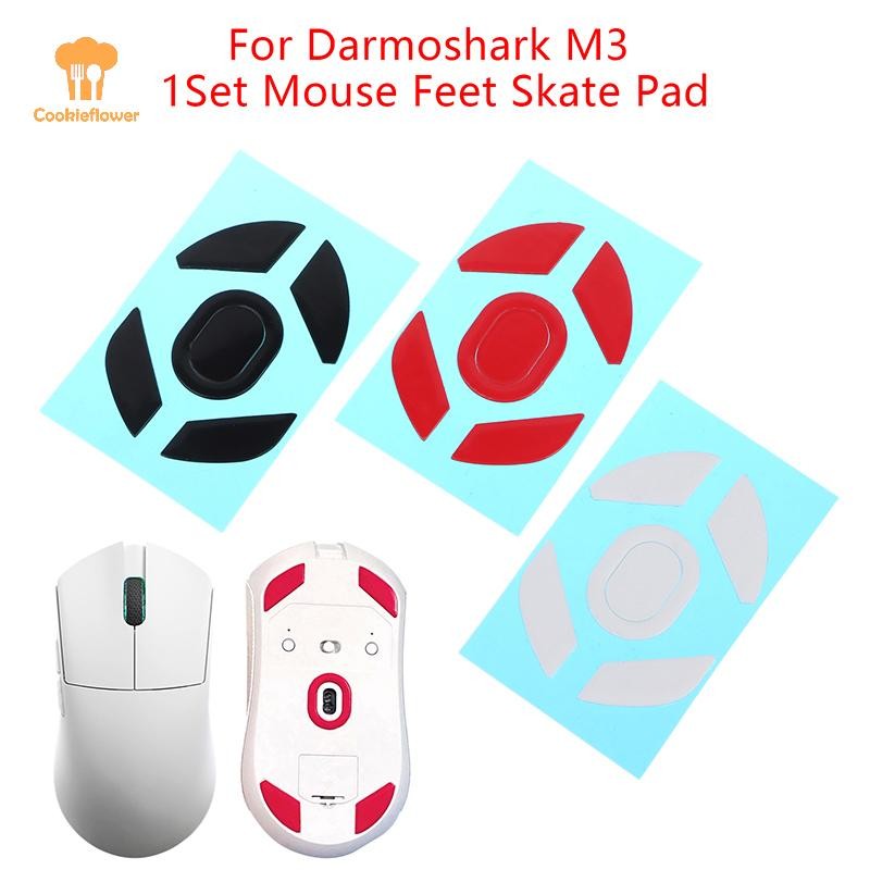Ckfr 1 ชุดเมาส์ฟุตเมาส์สเก็ตสําหรับ Darmoshark M3 ควบคุมความเร็วเมาส์ Glides Curve Edge Mouse สติกเกอร์เท้าใหม่