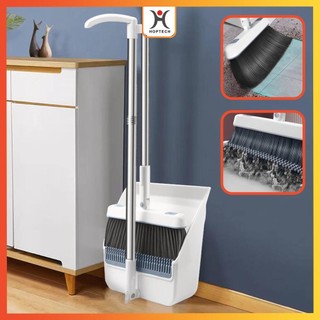 Hoptech - Set Sapu Pengki Pembersih Lantai Broom Set Dustpan Sapu Lipat Kombinasi Pengki Sapu