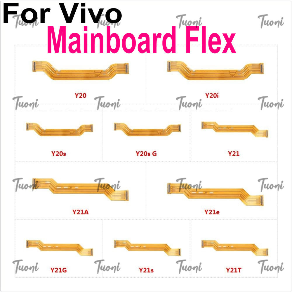 เมนบอร์ดเมนบอร์ด LCD Connector Flex สําหรับ Vivo Y20 Y20i Y20s G Y21 Y21A Y21e Y21G Y21s Y21T